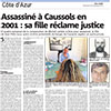 Assassiné à Caussols en 2001 : sa fille réclame justice